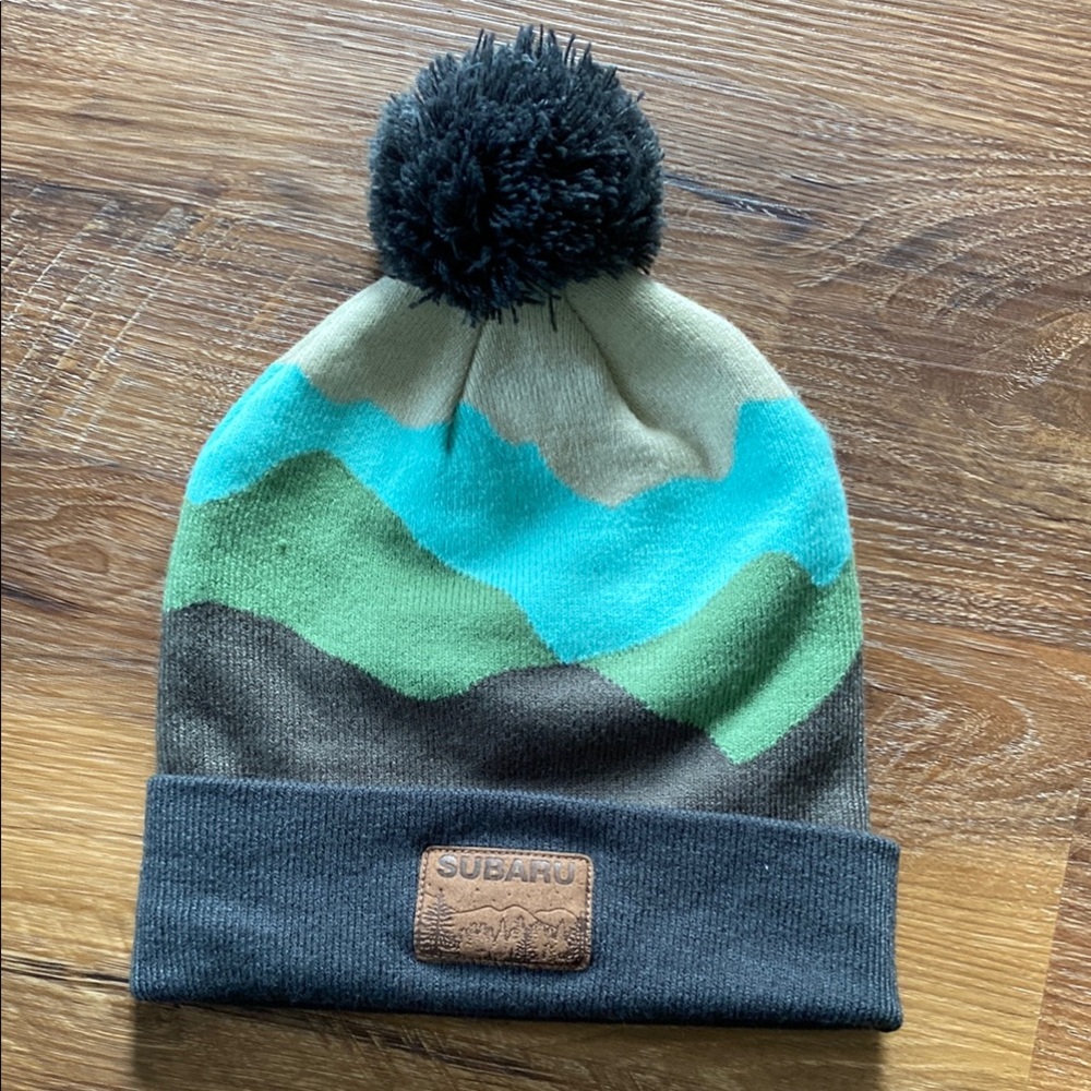 Subaru Mountain Pom Pom Beanie
